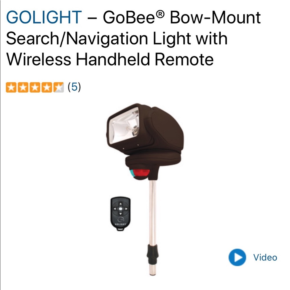 GOLight GoBee Bow/Mount search light